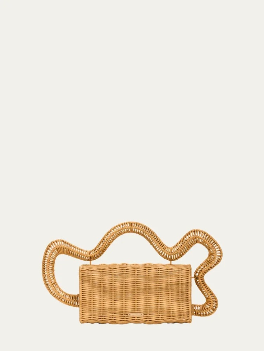 Cult Gaia Elsa Rattan Clutch - Picture 3 of 7